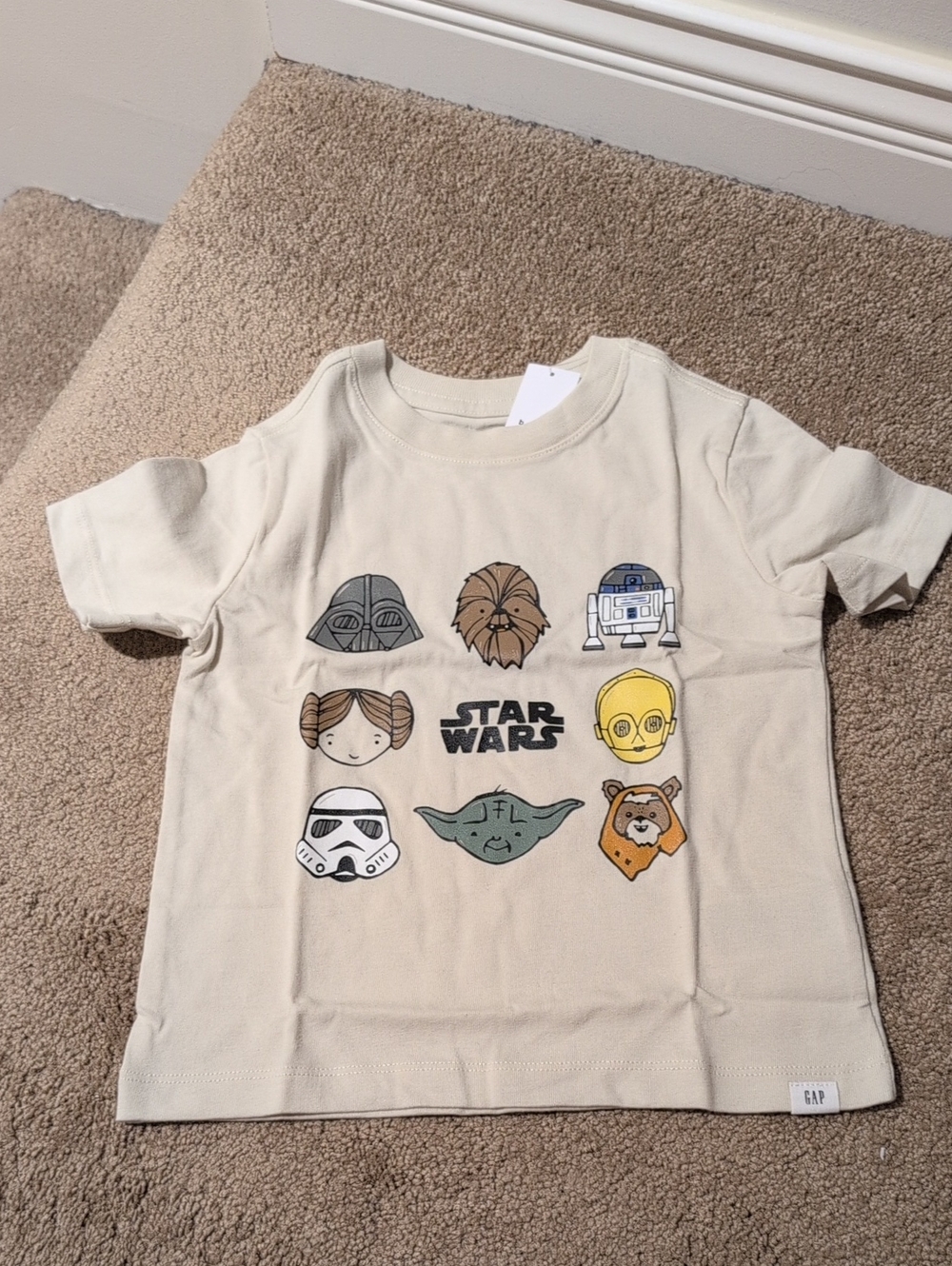 GAP Toddler Beige Star Wars Character Graphic Tee